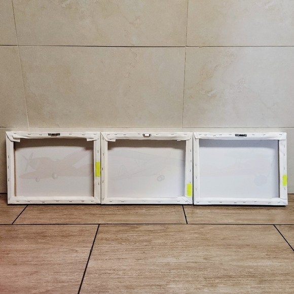 Stupell Industries Triple Colorful Airplanes Drawing, 14" x 1.5" X 11" - Picture 7 of 14